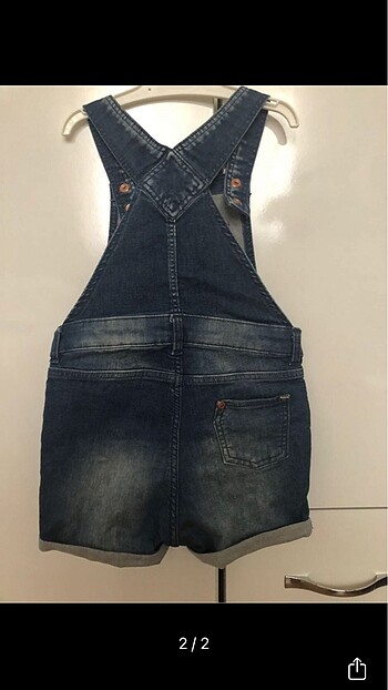 Kız çocuk jean salopet
