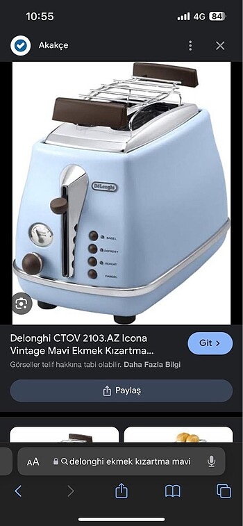 Delonghi Ekmek kızartma makinası