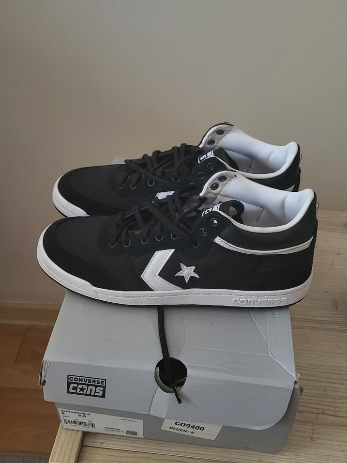 Converse erkek Siyah Yüksek Tabanlı Spor Ayakkabı - Görsel 3