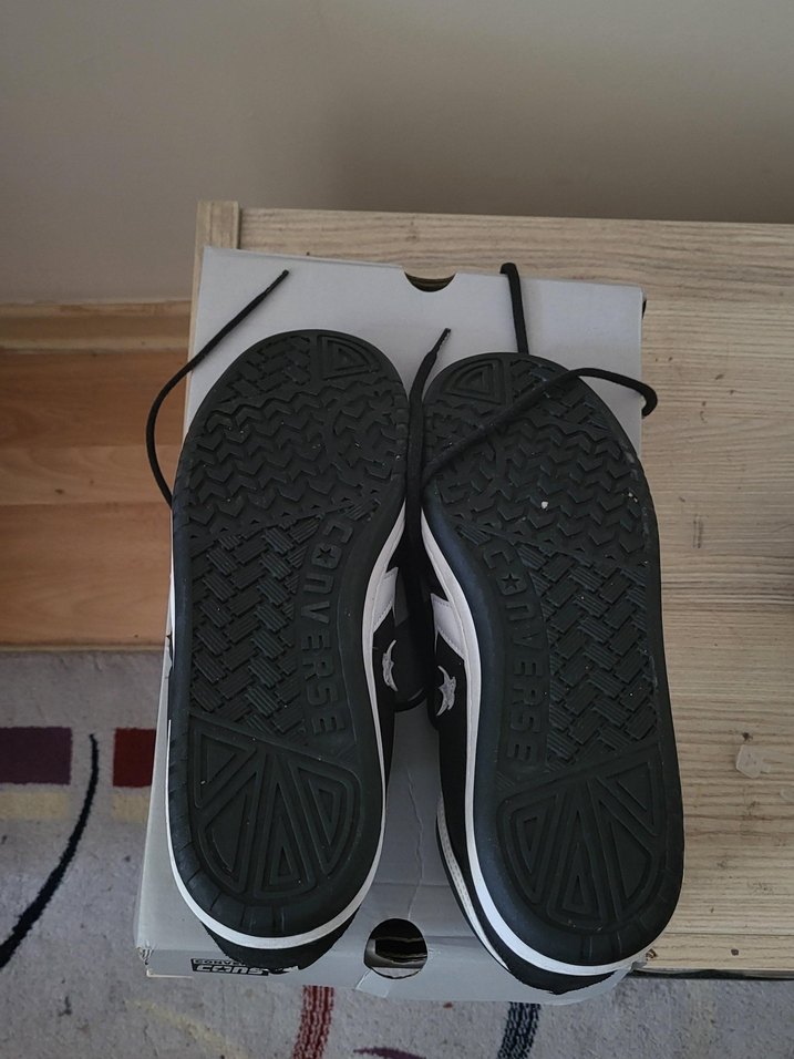 Converse erkek Siyah Yüksek Tabanlı Spor Ayakkabı - Görsel 4