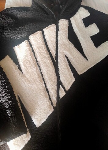s Beden siyah Renk Nike peluş teddy mont