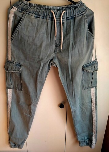 İnce kot jogger pantolon 