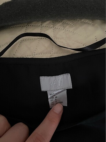 38 Beden siyah Renk H&M elbise