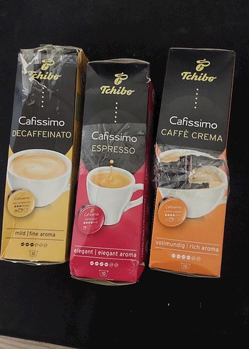 Tchibo Cafissimo Kahve Çeşitleri 3'lü Paket