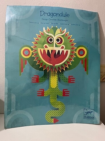 Djeco pop up duvar dekorasyonu dragon ejderha