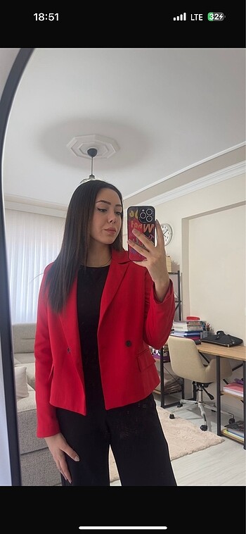 Trendyolmilla Kırmızı Blazer