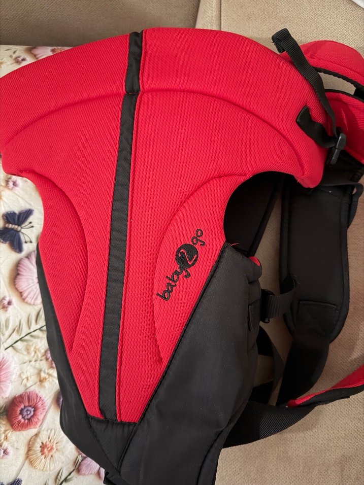 Kırmızı Bebek Taşıyıcı Renkli Tasarım - Görsel 2