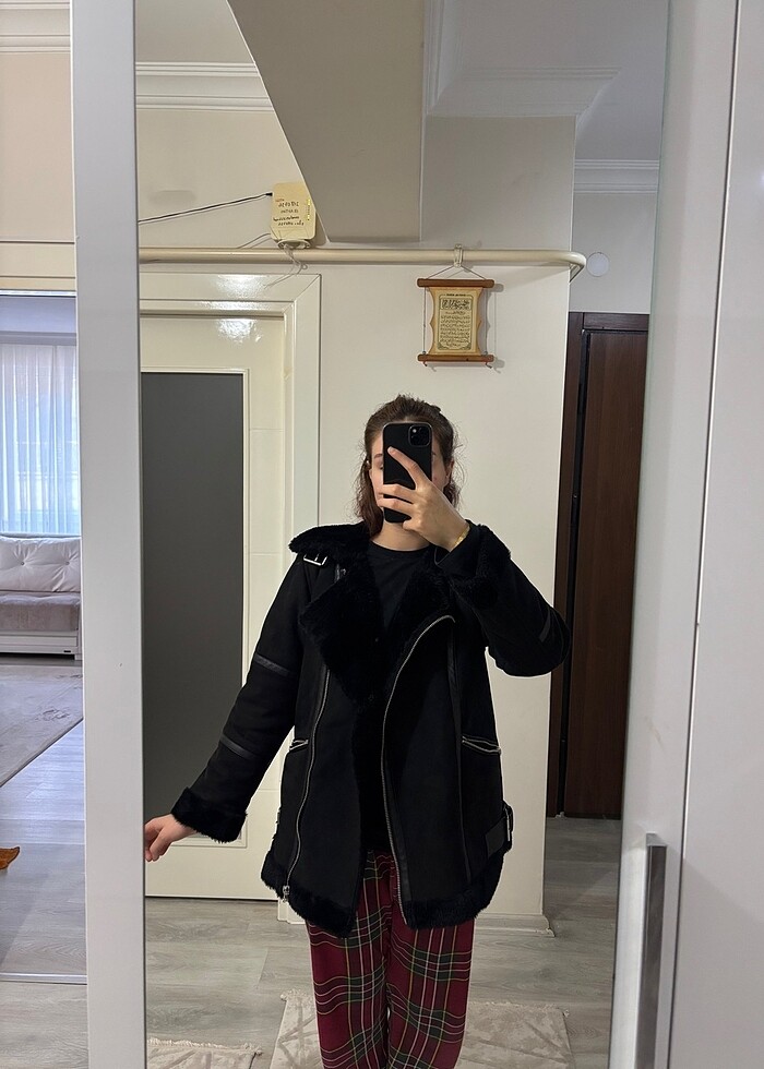 Kürklü mont - Görsel 5