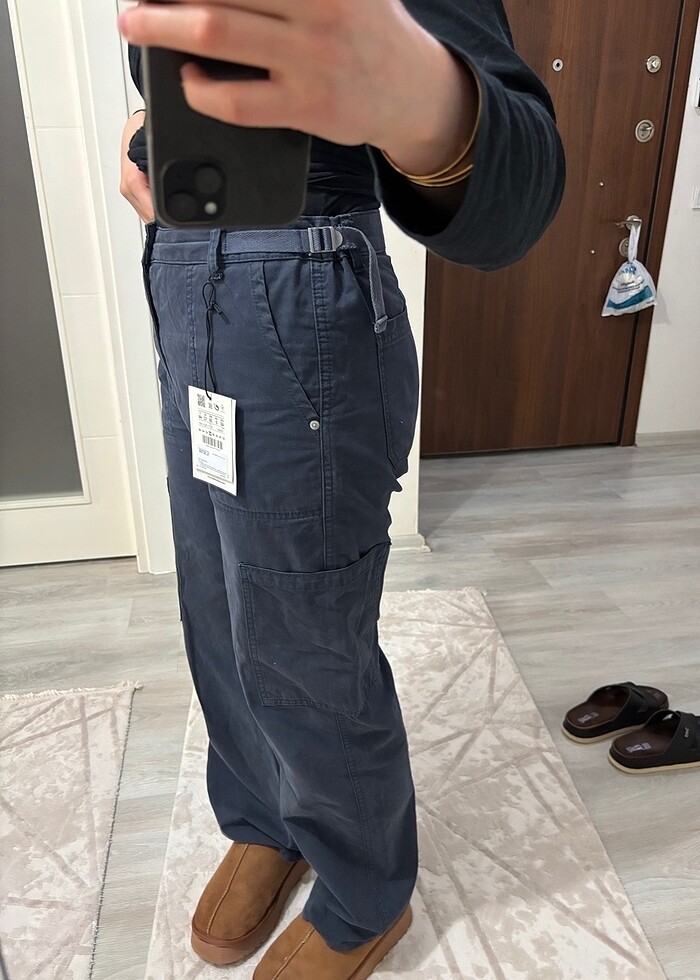 Pull and bear kargo pantolon - Görsel 3