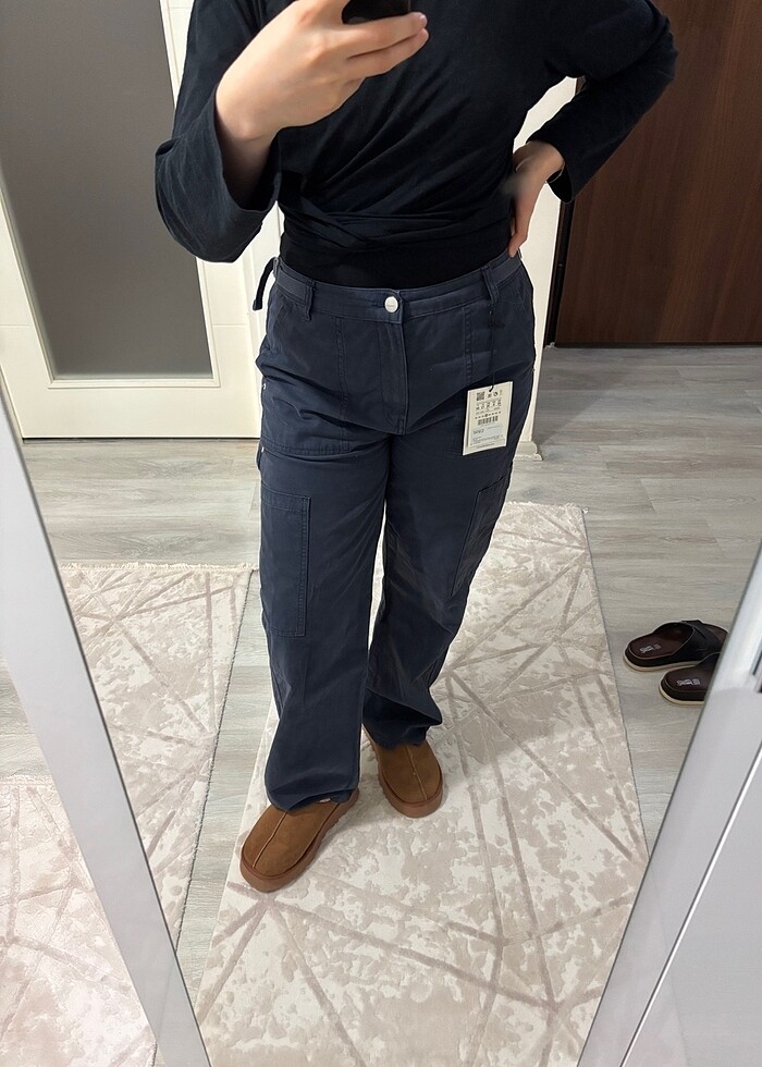 Pull and bear kargo pantolon - Görsel 4