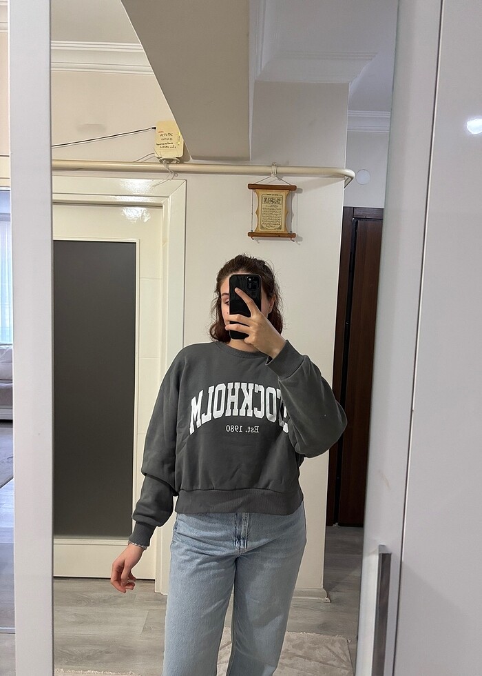 Crop sweatshirt - Görsel 2