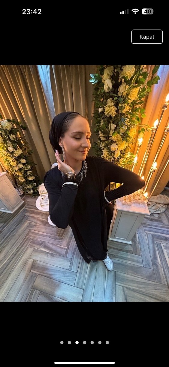 Siyah Uzun Kollu Tulum Abiyr - Görsel 2