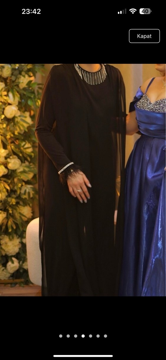 Siyah Uzun Kollu Tulum Abiyr - Görsel 4