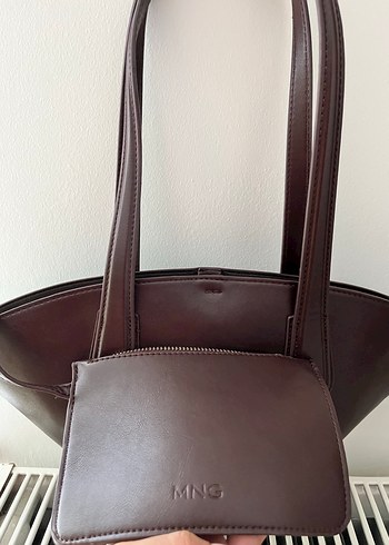 MNG Kahverengi Deri Fermuarlı shopper
 Kadın Çanta - Görsel 5