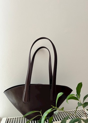 MNG Kahverengi Deri Fermuarlı shopper
 Kadın Çanta - Görsel 3