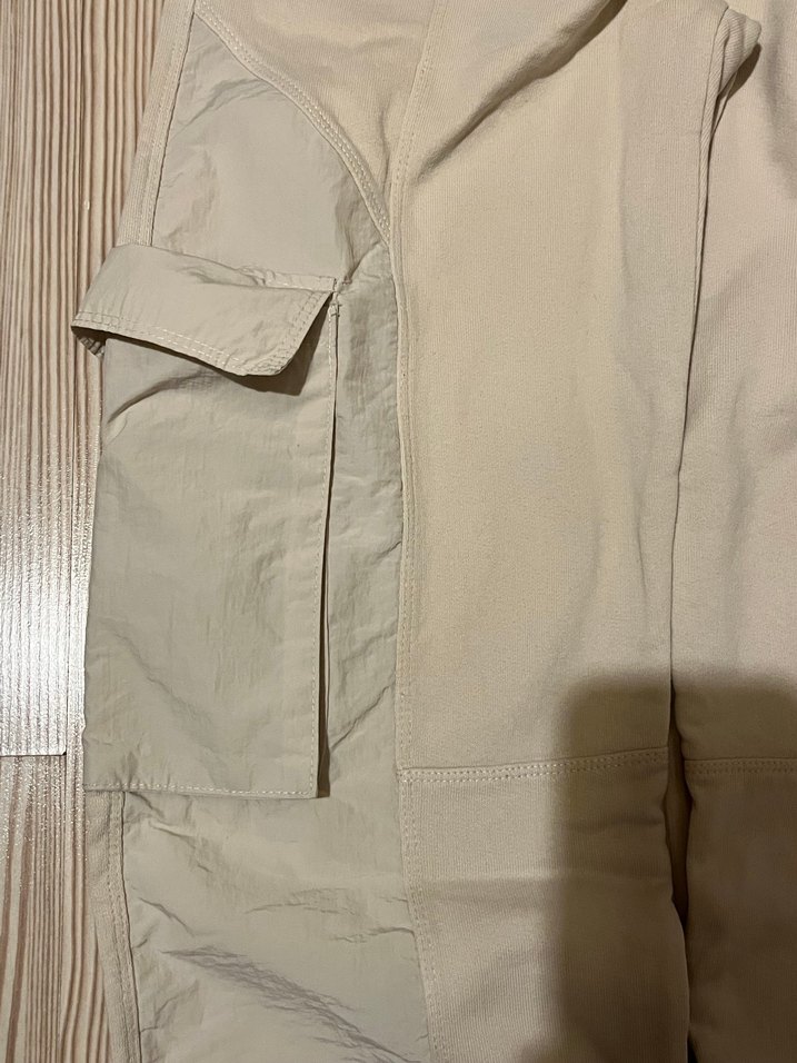 Bej Keten Mini Kız çocuk Pantolon - Görsel 4