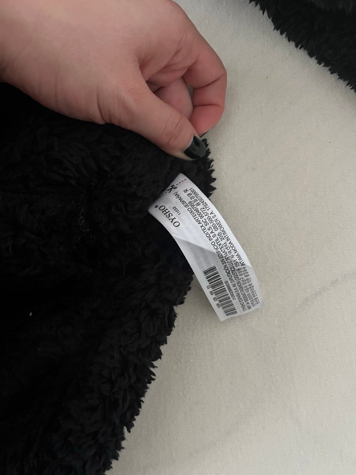 Siyah Fermuarlı Kadın Polar Ceket - Görsel 4