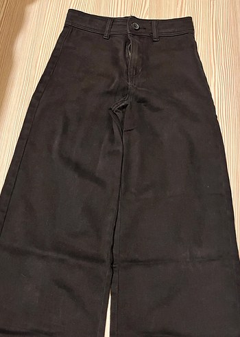 Düğmeli Siyah 8-9 yaş kız çocuk Kot Pantolon - Görsel 6