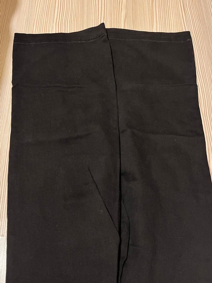 Düğmeli Siyah 8-9 yaş kız çocuk Kot Pantolon - Görsel 4