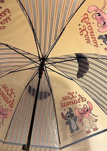 Pembe stich çocuk Şemsiye - Görsel 3