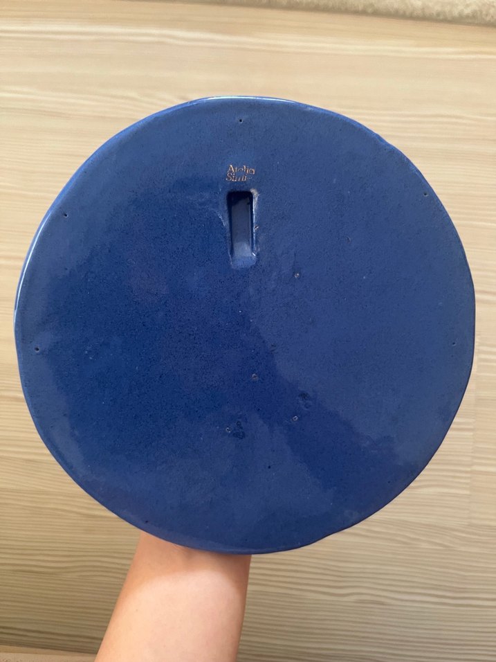 Ateiler Simi 
Mavi Desenli Yuvarlak nazarlık/ateiler simi - Görsel 3