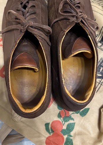 Vintage Kahverengi Erkek Ayakkabı Bağcıkları - Görsel 2