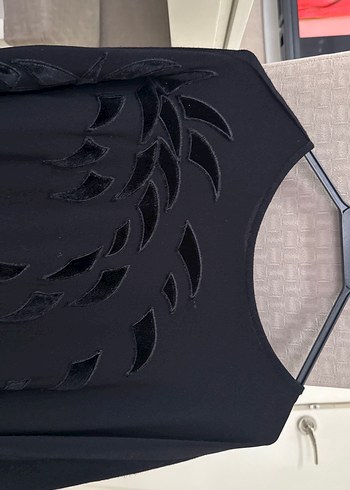 Orijinal Vakko Uzun Kollu Siyah Gotik Bluz - Görsel 2