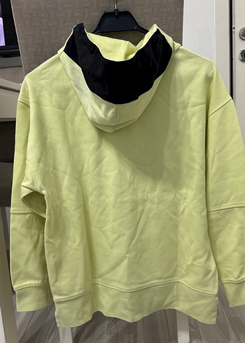 Orijinal Zara Sarı Kapüşonlu Kemerli çocuk sweatshirt - Görsel 2