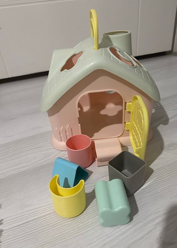 Pastel Pembe Plastik Oyuncak Ev - Görsel 3