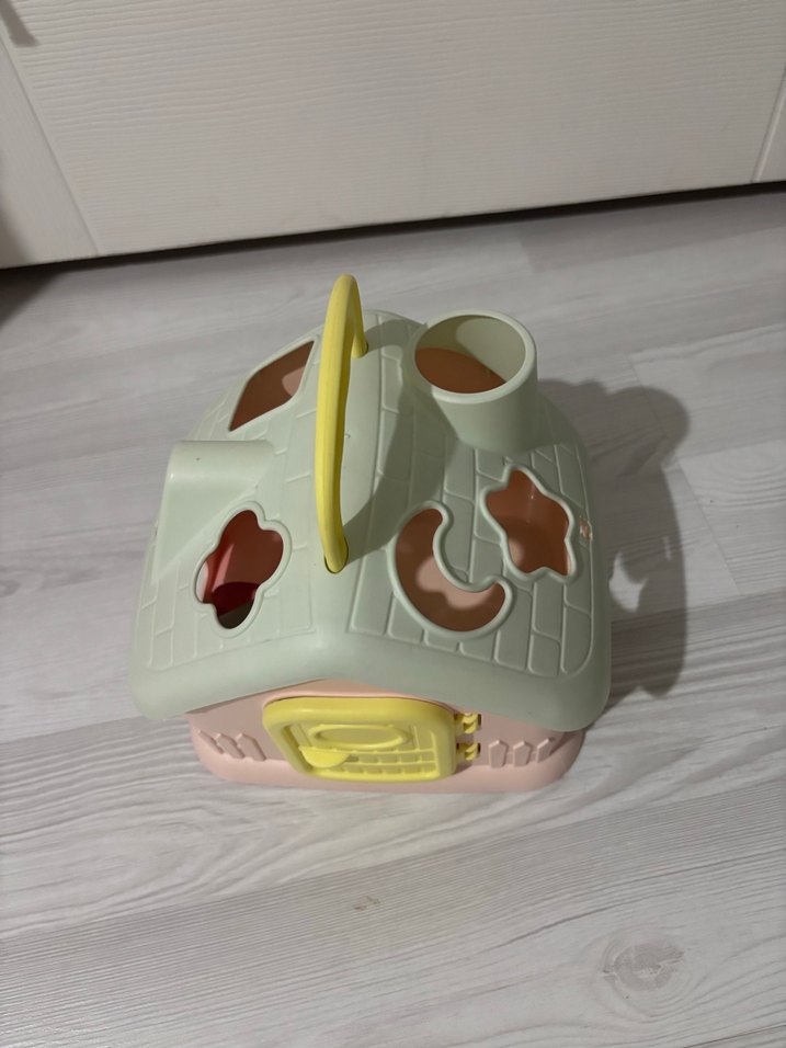 Pastel Pembe Plastik Oyuncak Ev - Görsel 2
