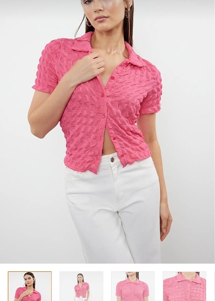 pembe gömlek - Görsel 2