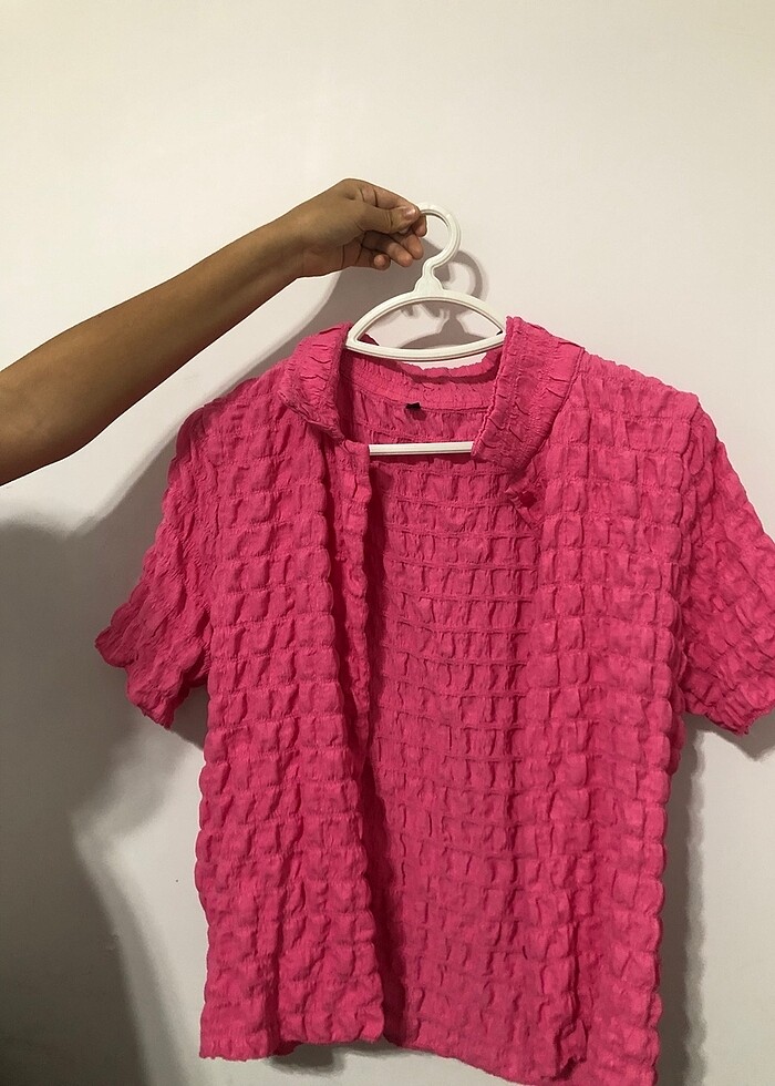 pembe gömlek - Görsel 3