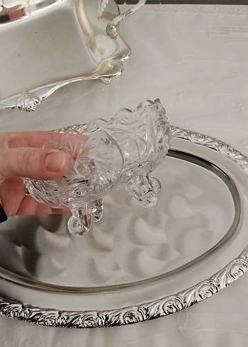 Modern Klasik Parlak Beyaz tepsiler - Görsel 4