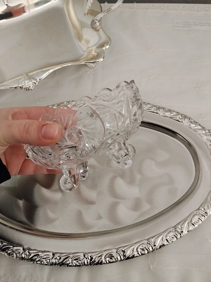 Modern Klasik Parlak Beyaz tepsiler - Görsel 4