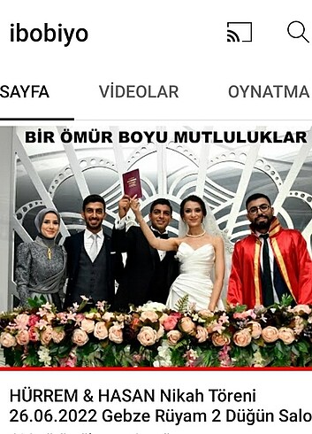 Gelinlik Nikah memuru cübbesi
