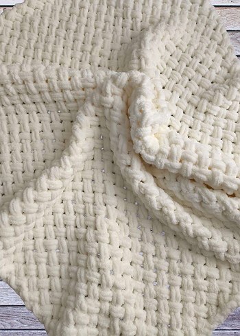 Gri Örgü Çocuk Battaniyesi - Görsel 5