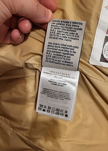 11-12 Yaş Beden camel Renk Moncler kuş tüyü mont