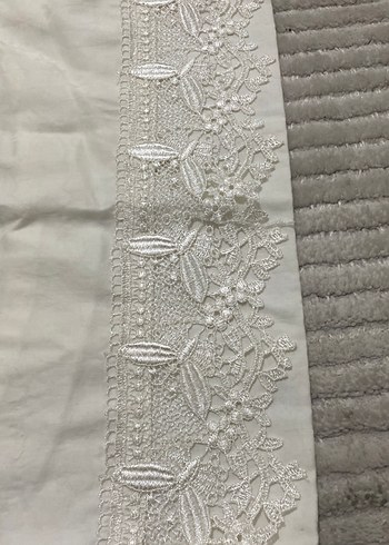 Nakışlı Beyaz Yastık Kılıfı bebek - Görsel 2