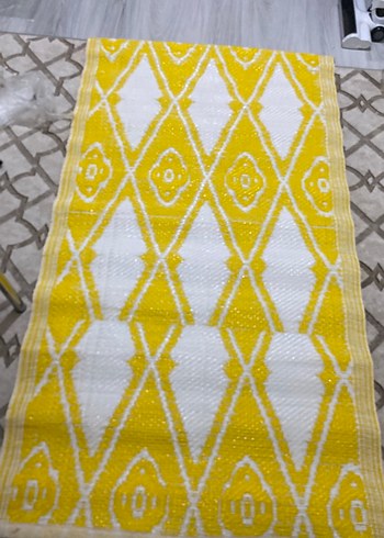 Zara Home Sarı Hasır Sepet 80x150 cm
