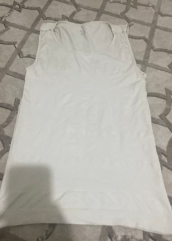 Beyaz V Yakalı Kolsuz korse Atlet