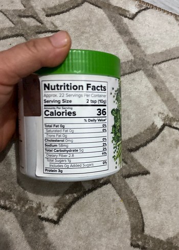 Trendy Foods Yeşil Alkalin Toz 360g - Görsel 4