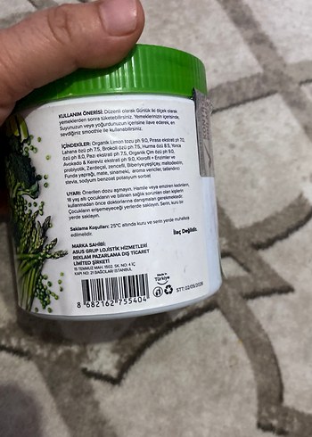 Trendy Foods Yeşil Alkalin Toz 360g - Görsel 6