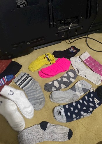 Nakışlı Beyaz  çorap çeşitleri - Görsel 2