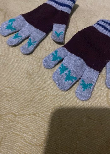 Kız Çocuk Örgü Eldivenler - Görsel 3