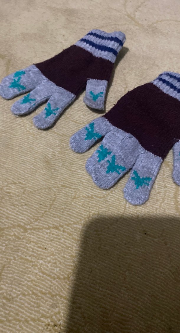 Kız Çocuk Örgü Eldivenler - Görsel 3