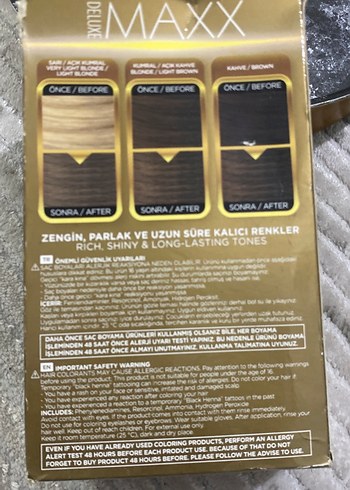 Maxar Deluxe 8.1 Küllü Açık Kumral Saç Boyası - Görsel 2