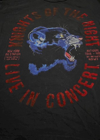 Siyah Baskılı Kız Tişörtü - Görsel 2