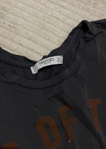 Siyah Baskılı Kız Tişörtü - Görsel 4