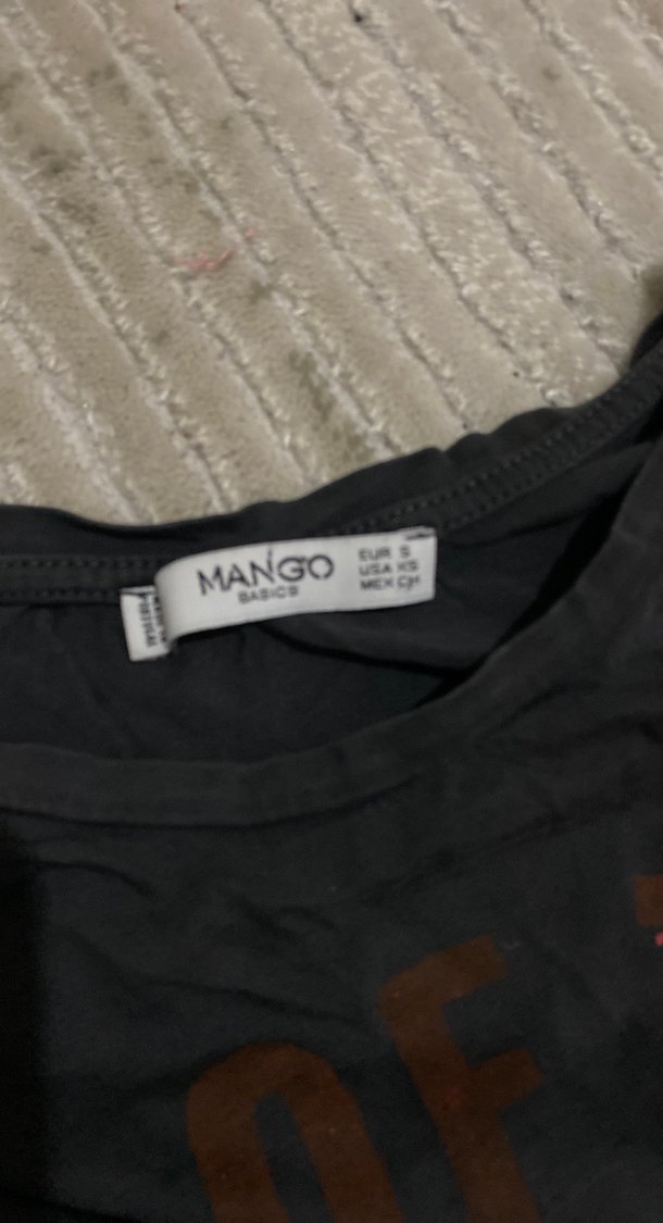 Siyah Baskılı Kız Tişörtü - Görsel 5