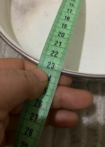 Bej ve Gri Yuvarlak emaye tepsi Kapları - Görsel 6